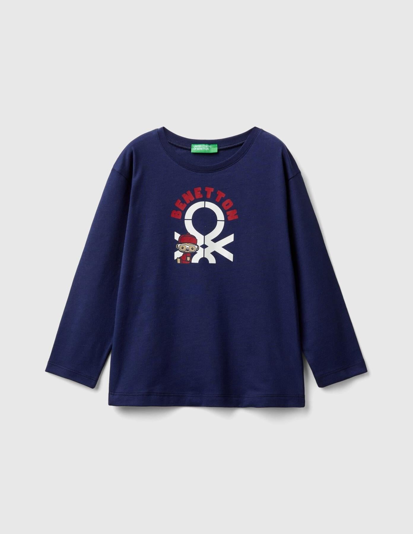 United Colors Of Benetton Erkek Bebek Uzun Kol Tshirt 10F2 1/6 Yaş