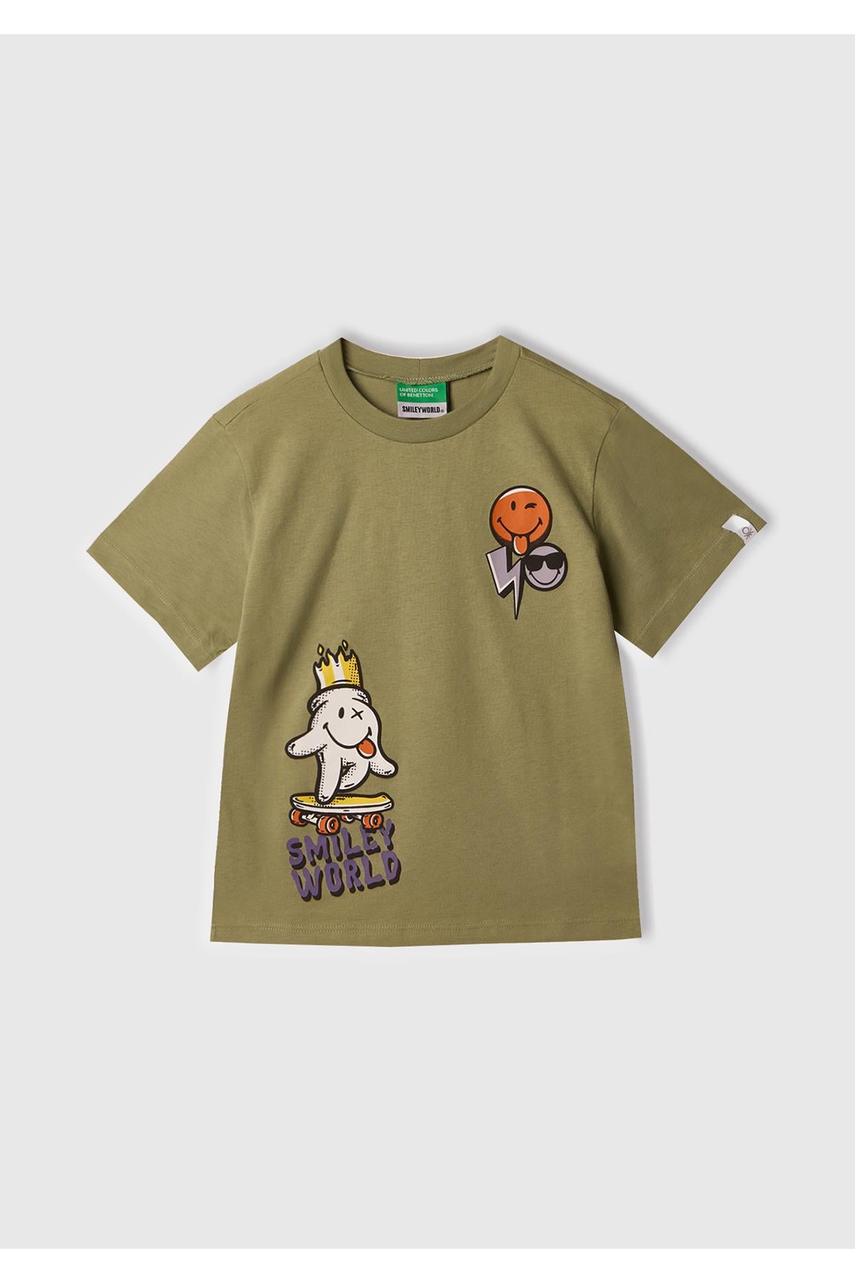 United Colors of Benetton Erkek Bebek Tshirt 10IH 1/6 Yaş