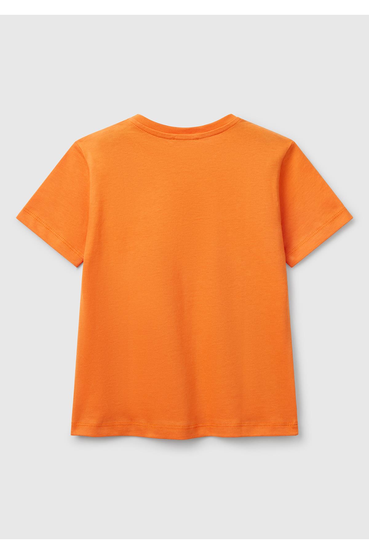 United Colors of Benetton Erkek Bebek Tshirt 10IJ 1/6 Yaş