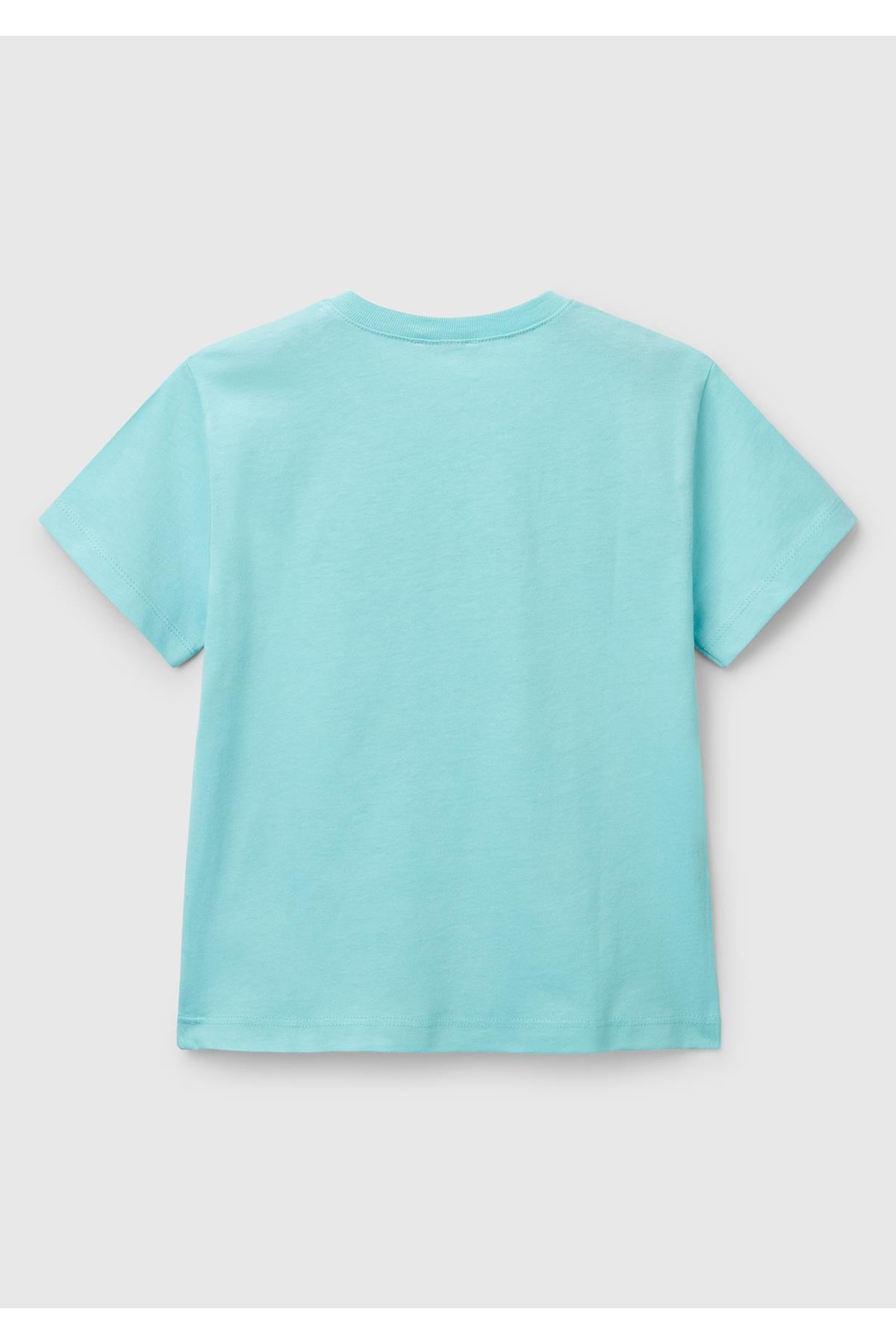 United Colors of Benetton Erkek Bebek Tshirt 10IJ 1/6 Yaş