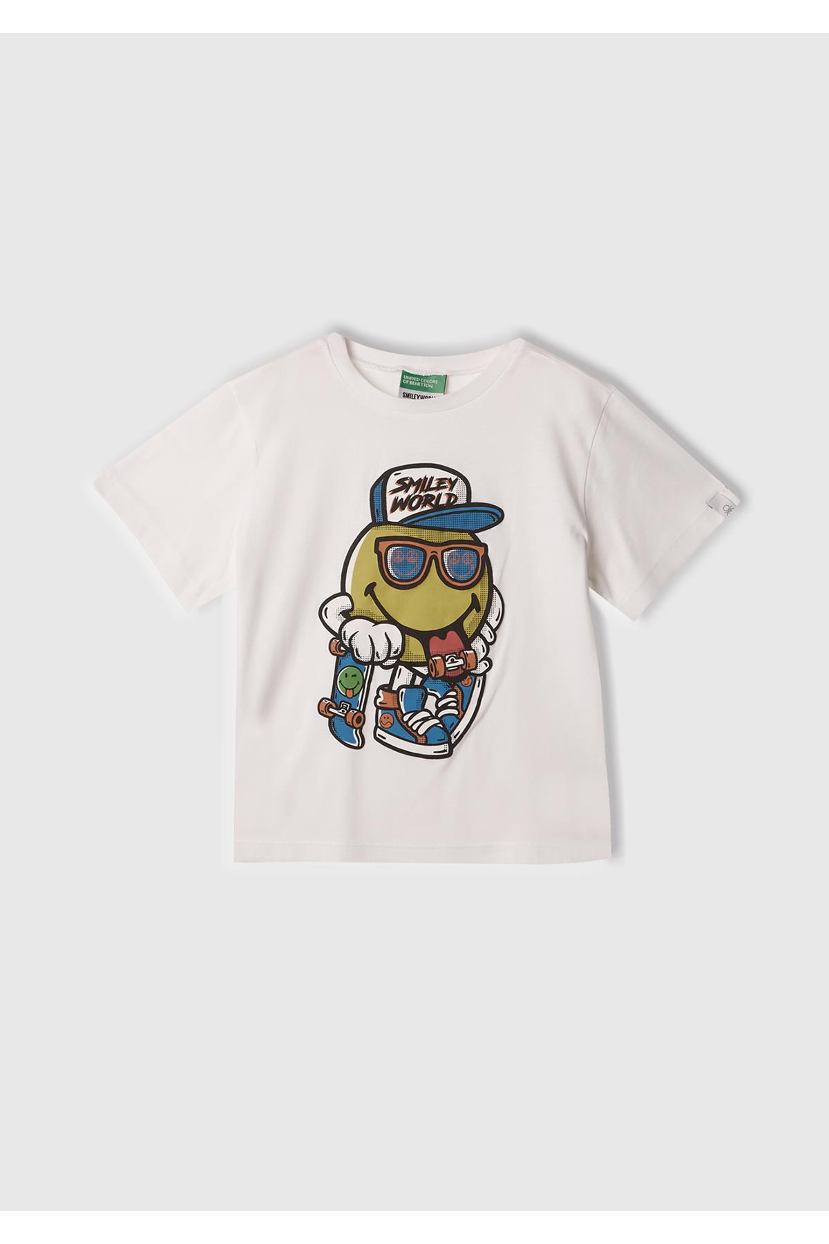United Colors of Benetton Erkek Bebek Tshirt 10IH 1/6 Yaş