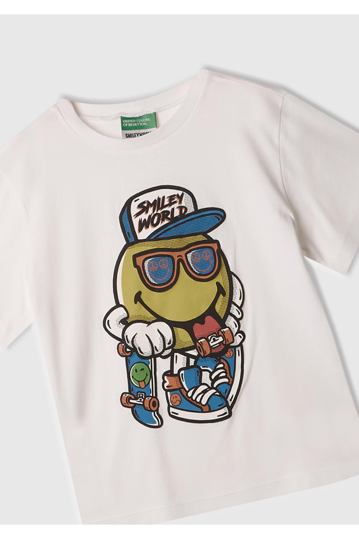 United Colors of Benetton Erkek Bebek Tshirt 10IH 1/6 Yaş
