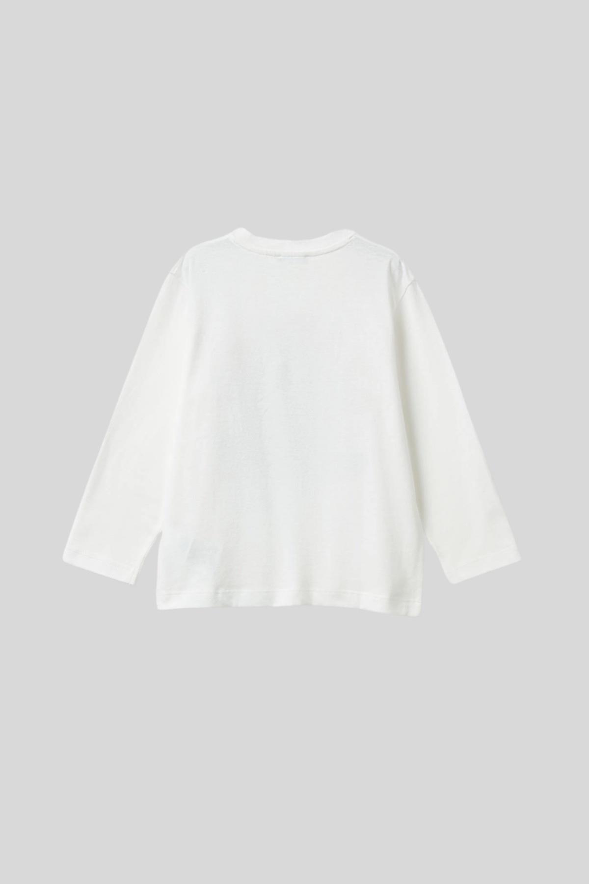 United Colors of Benetton Erkek Çocuk Uzun Kol Tshirt 10KQ 1/6 Yaş
