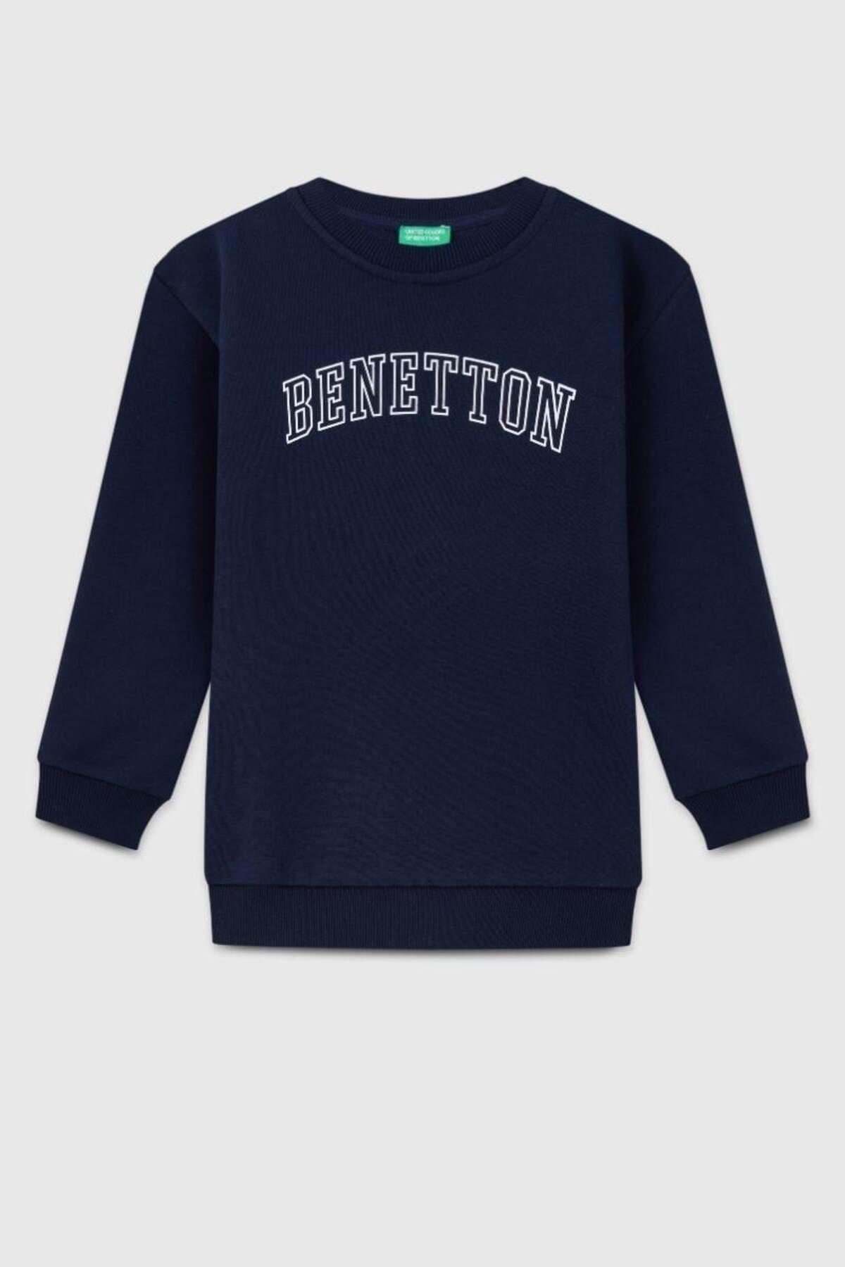 United Colors of Benetton Erkek Çocuk Sweatshirt 23342 4/14 Yaş