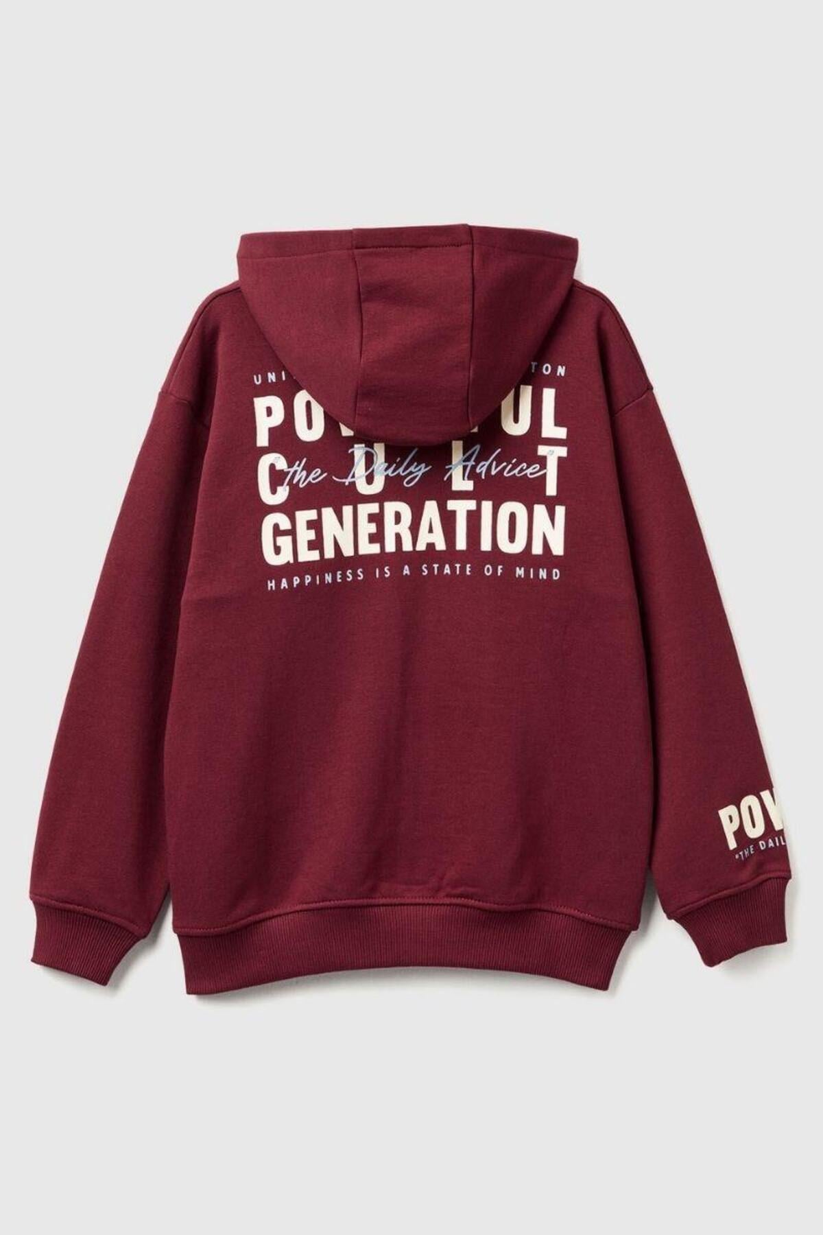 United Colors of Benetton Erkek Çocuk Sweatshirt 505G 6/14 Yaş
