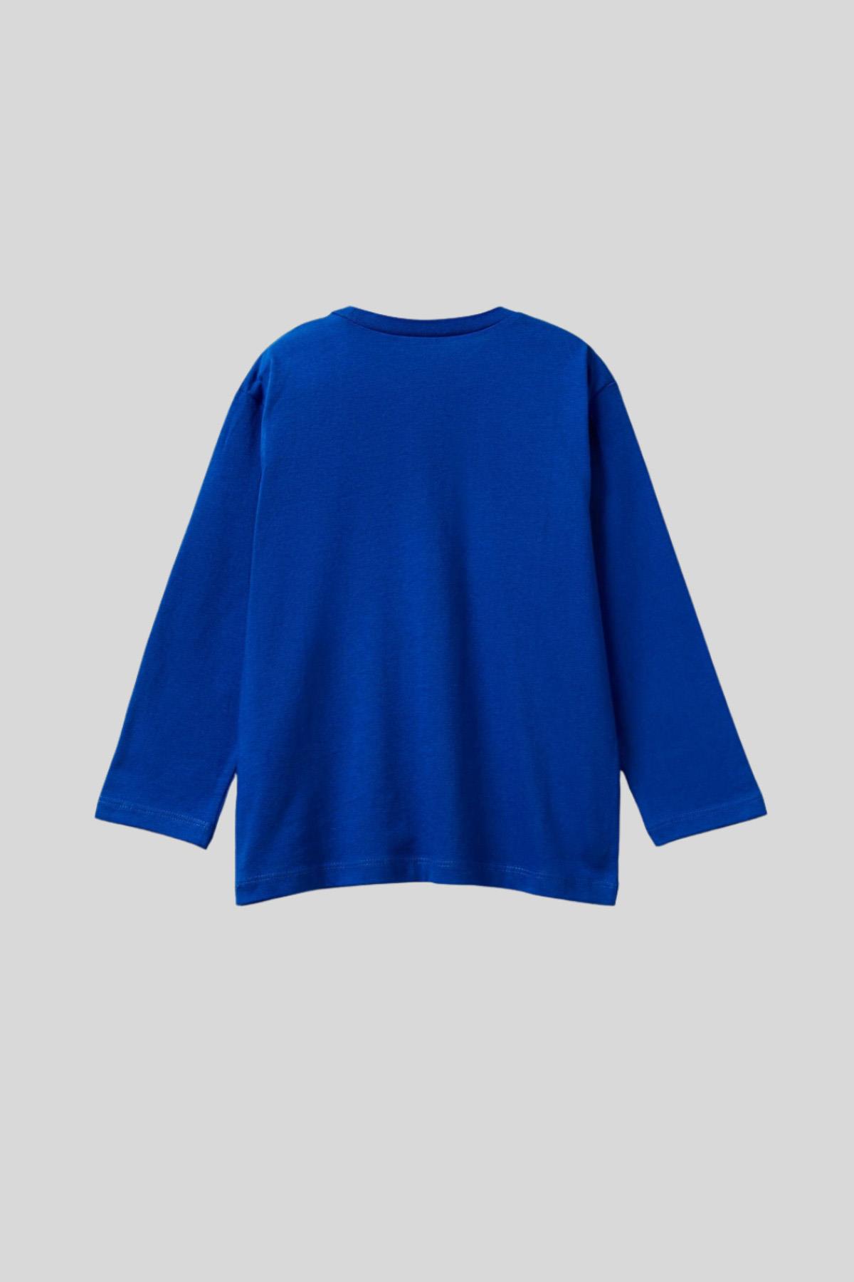 United Colors of Benetton Erkek Çocuk Uzun Kol Tshirt 10K5 1/6 Yaş