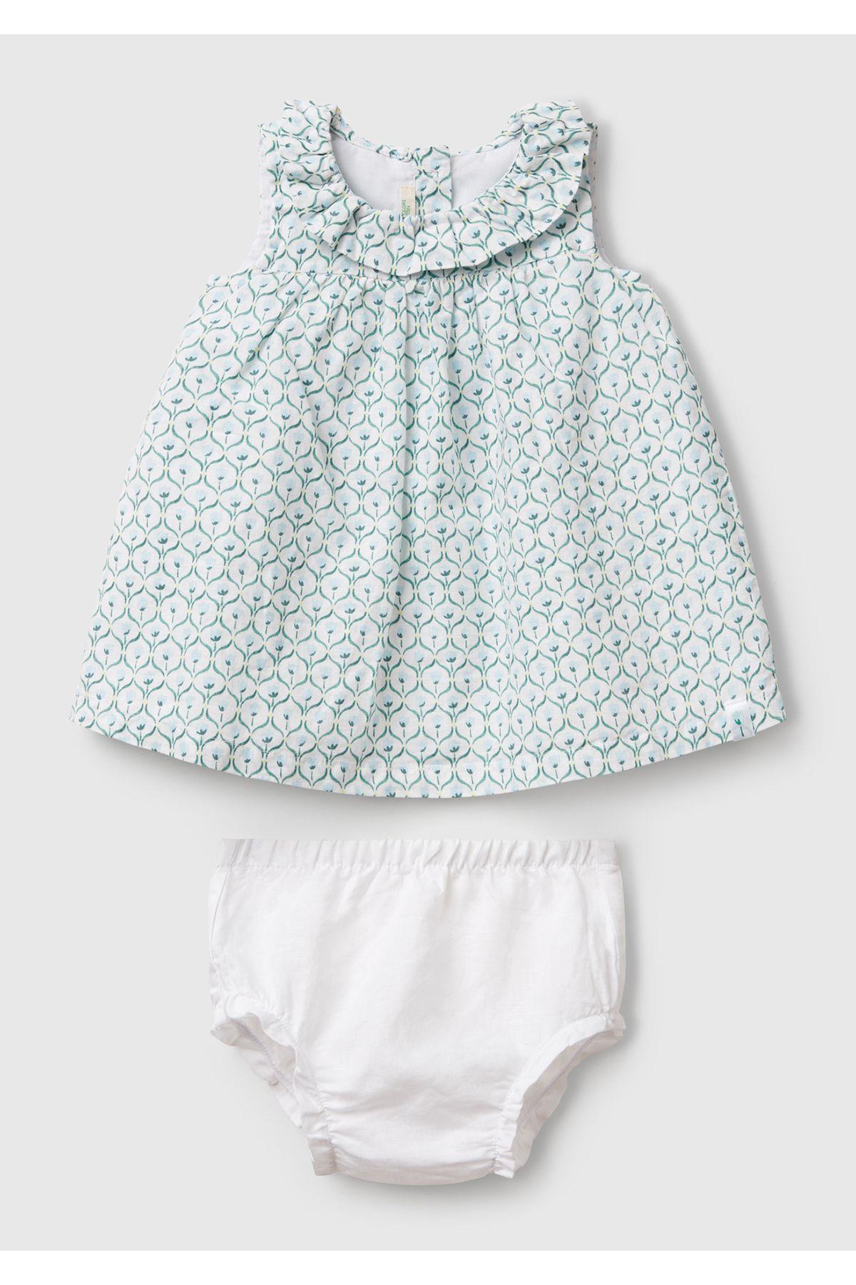 United Colors of Benetton Kız Bebek Elbise V00O 1/18 Ay