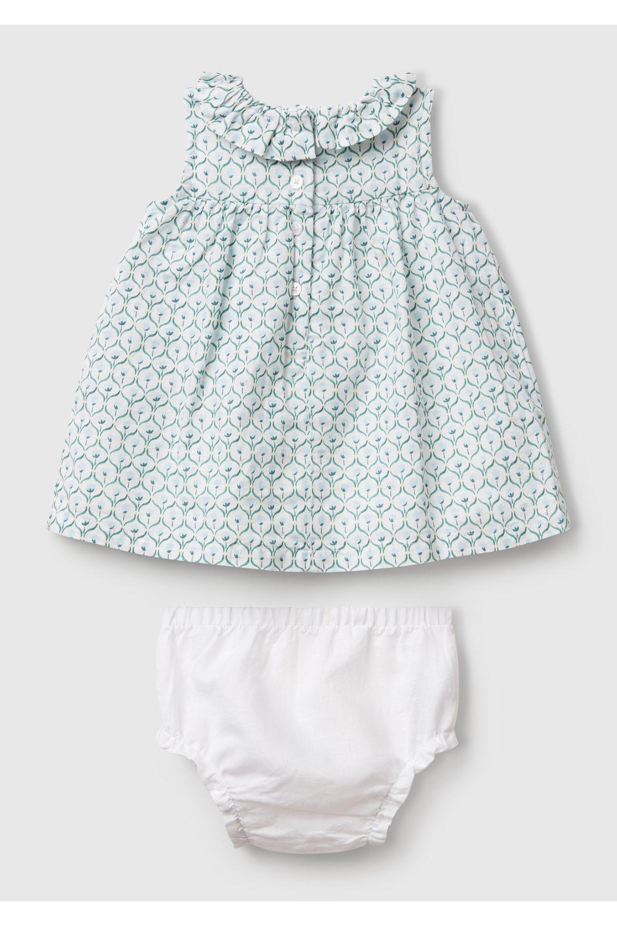 United Colors of Benetton Kız Bebek Elbise V00O 1/18 Ay