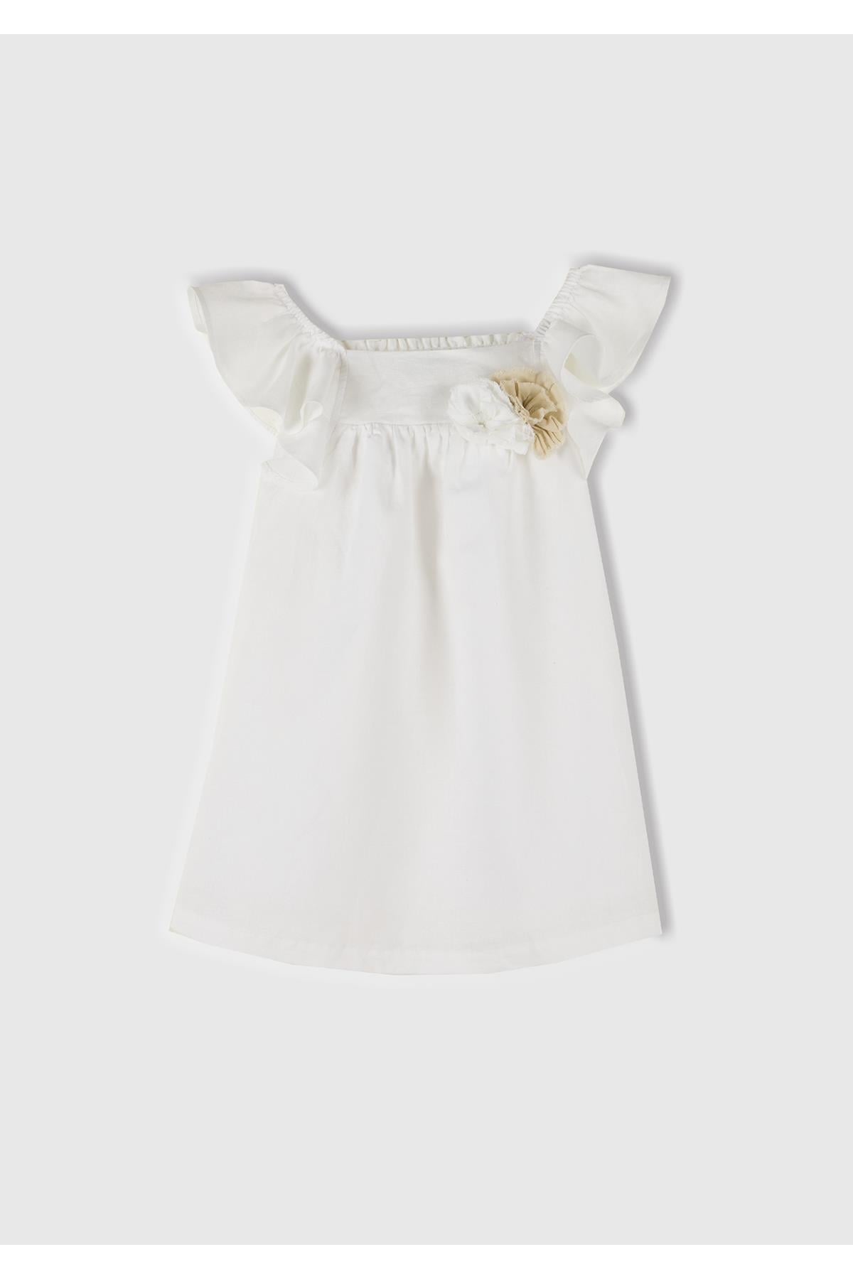 United Colors of Benetton Kız Çocuk Elbise V026 1/6 Yaş