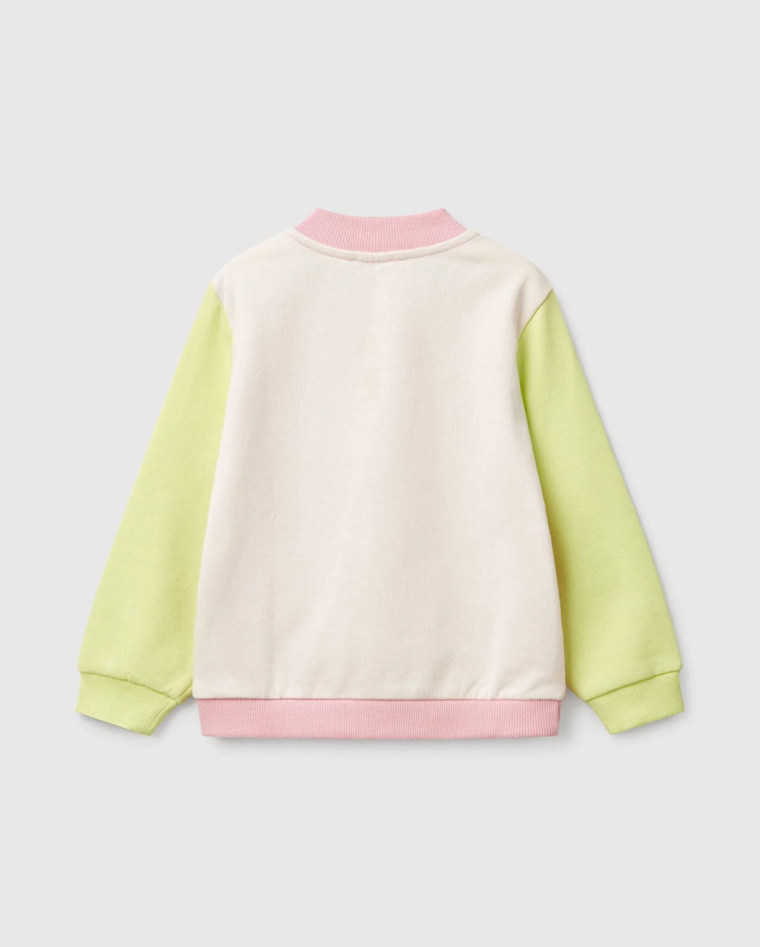 United Colors of Benetton Kız Çocuk Fermuarlı Sweatshirt 1/6yaş 503N