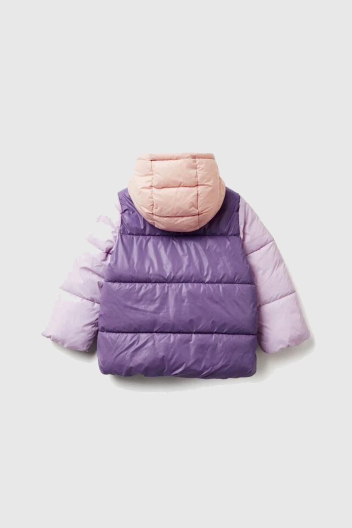 United Colors of Benetton Kız Çocuk Mont N03V 1/6 Yaş