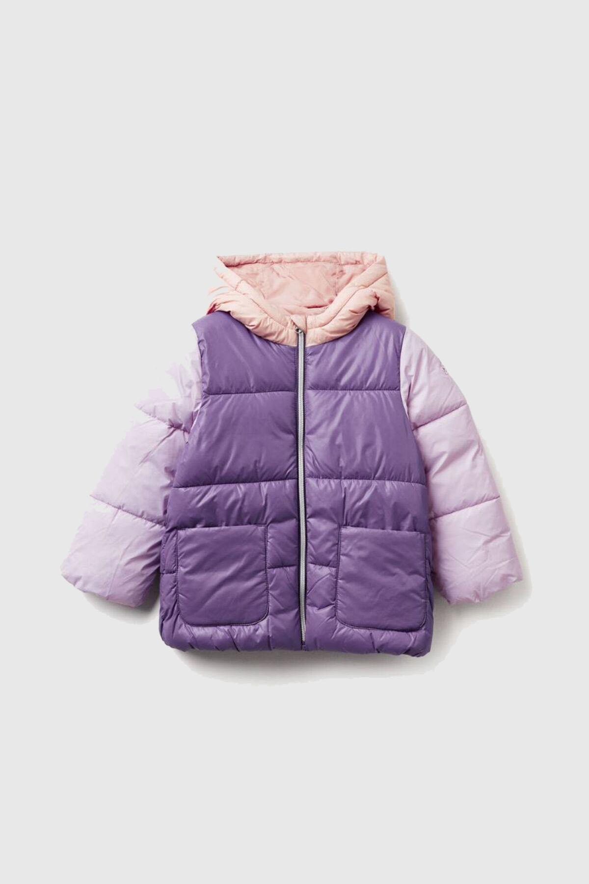 United Colors of Benetton Kız Çocuk Mont N03V 1/6 Yaş
