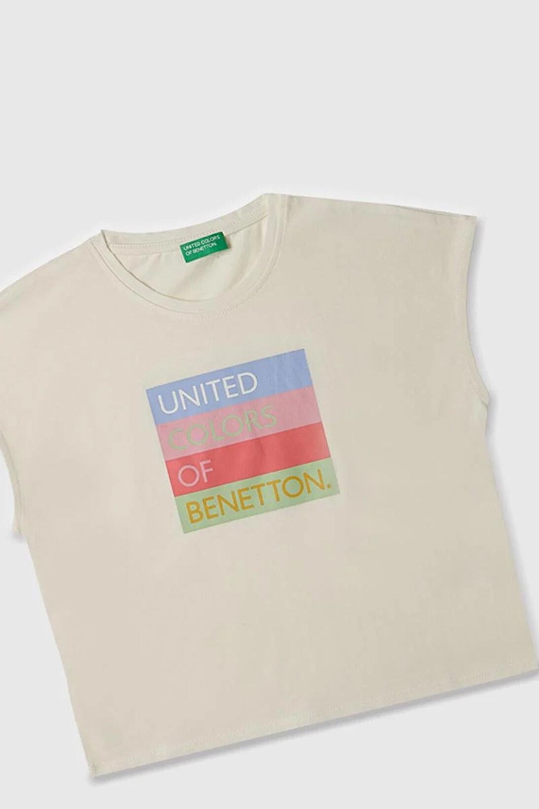 United Colors of Benetton Kız Çoçuk Tsihrt 17062 4/14 yaş