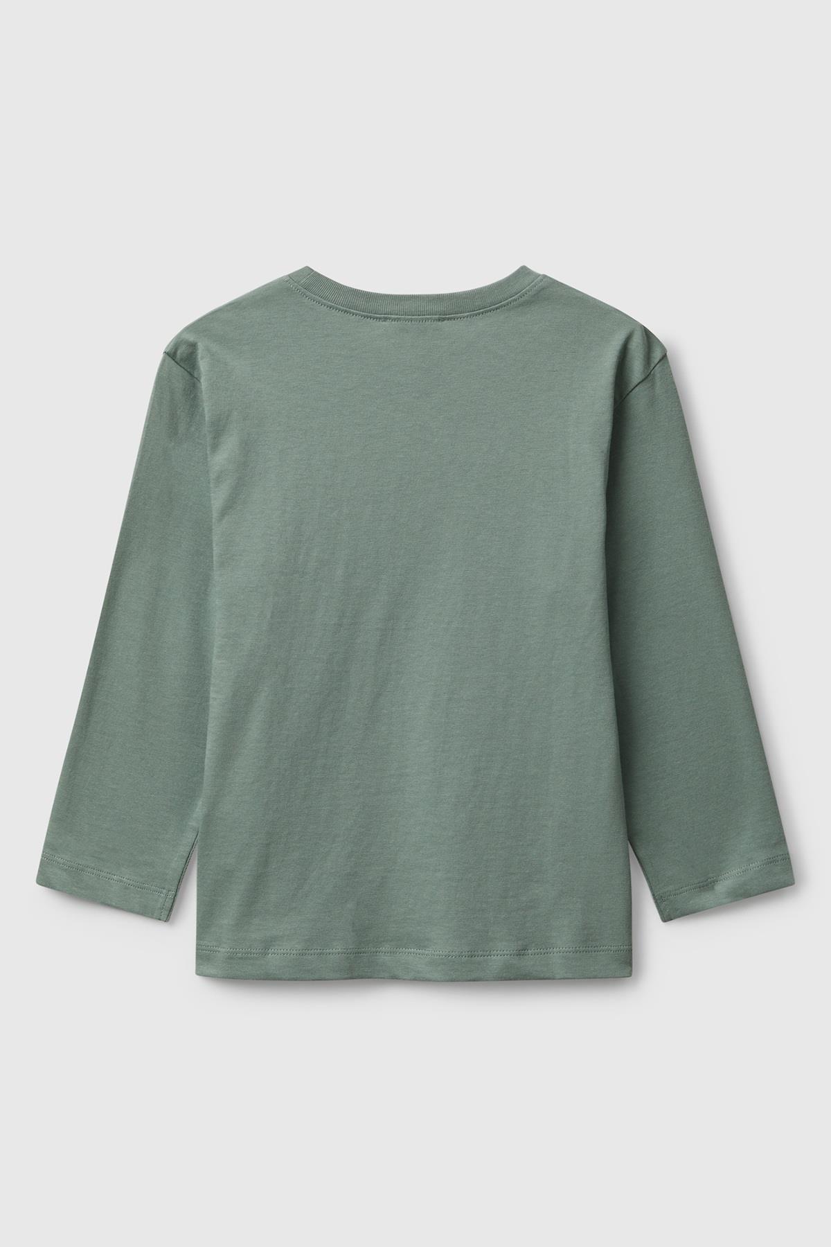 United Colors of Benetton Erkek Çocuk Uzun Kol Tshirt 10JZ 1/6 Yaş