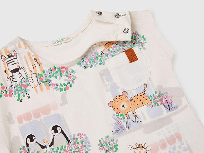United Colors of Benetton Kız Bebek Tsihrt 105X 1/18 ay