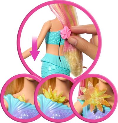 Barbie Büyülü Çicekler Deniz Kızı JDM72