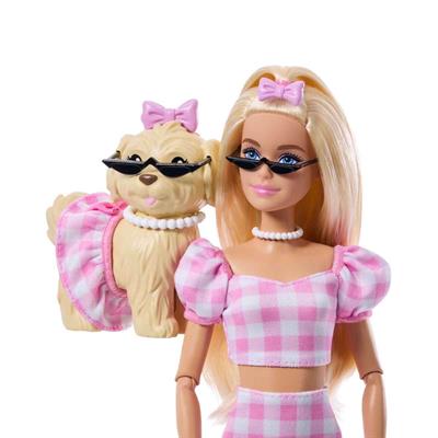 Barbie Sarı Saçlı Bebek Ve Köpekçiği JFP36