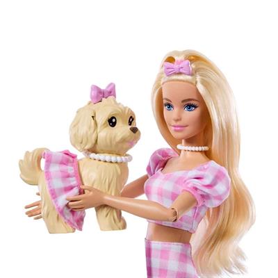 Barbie Sarı Saçlı Bebek Ve Köpekçiği JFP36