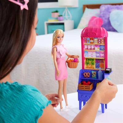 Barbie ve Teresanın Dostluk Tarifi Malibu Markette Bebek ve Oyun Seti JCT05