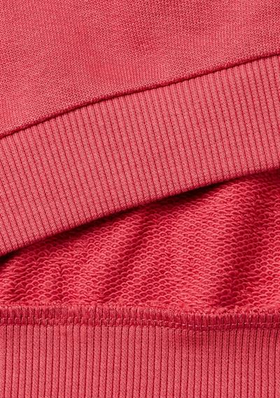 United Colors of Benetton Kız Çocuk Gül Kurusu Önü İşlemeli Ribana Detaylı Normal Kesim Bisiklet Yaka Sweatshirt