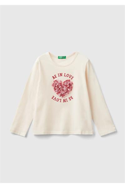 United Colors Of Benetton Kız Bebek Uzun Kol Tshirt 10FG