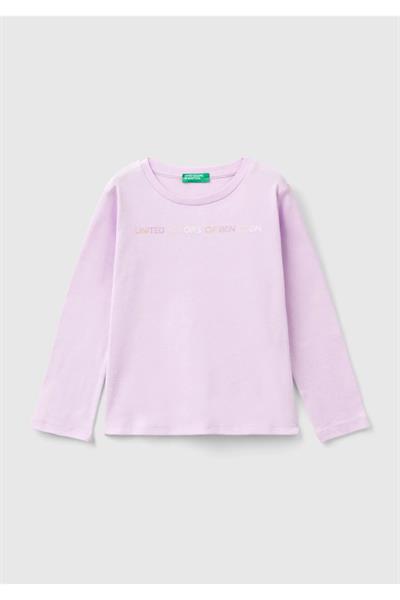 United Colors Of Benetton Kız Bebek Uzun Kol Tshirt 10F7