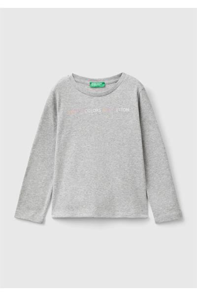 United Colors Of Benetton Kız Bebek Uzun Kol Tshirt 10F7