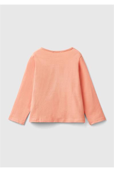 United Colors Of Benetton Kız Bebek Uzun Kol Tshirt 10FG