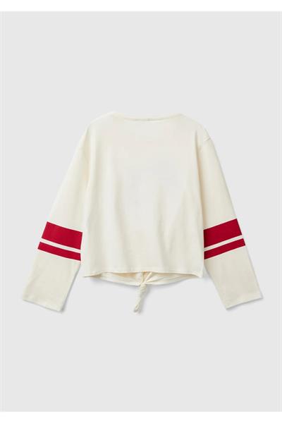 United Colors Of Benetton Kız Çocuk Uzun Kol Tshirt 10JD