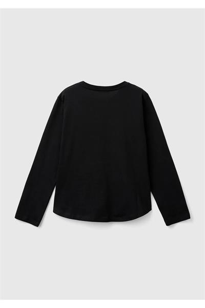 United Colors Of Benetton Kız Çocuk Uzun Kol Tshirt 10KC
