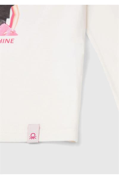 United Colors Of Benetton Kız Çocuk Uzun Kol Tshirt 10ML
