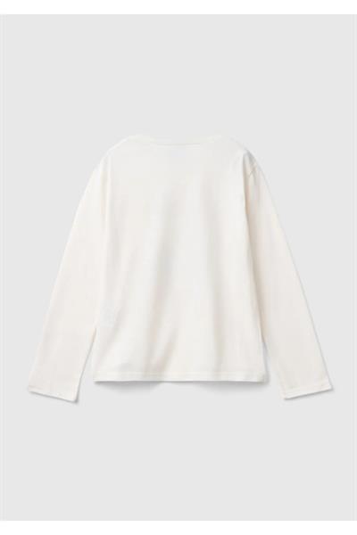 United Colors Of Benetton Kız Çocuk Uzun Kol Tshirt 10ML