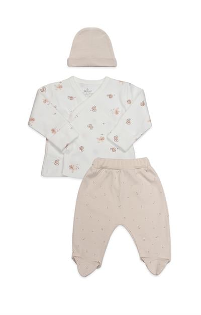 Bistyle Set 3lü Zıbın Takım Cookıes Make Happy BS13117