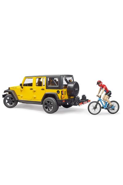 Bruder Jeep W. Rubicon Bisiklet Ve Sürücüsü BR02543