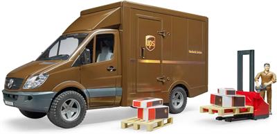 Bruder Mercedes Benz Sprinter Ups Kargo Aracı, Transpalet Ve Fıgür BR02678
