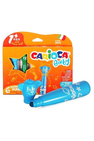 Carioca Keçeli Boya Kalemi Teddy Jumbo Bebek 6li 42815