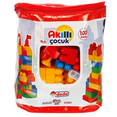 Dede Akıllı Çocuk Renkli Bloklar 100 Parça