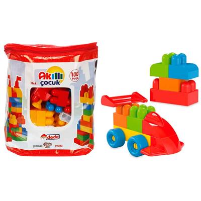 Dede Akıllı Çocuk Renkli Bloklar 100 Parça