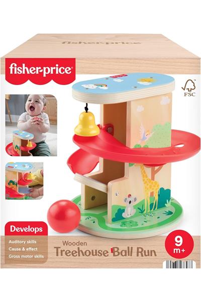 Fisher Price Ahşap Ağaçev Top Kaydırağı HXT92