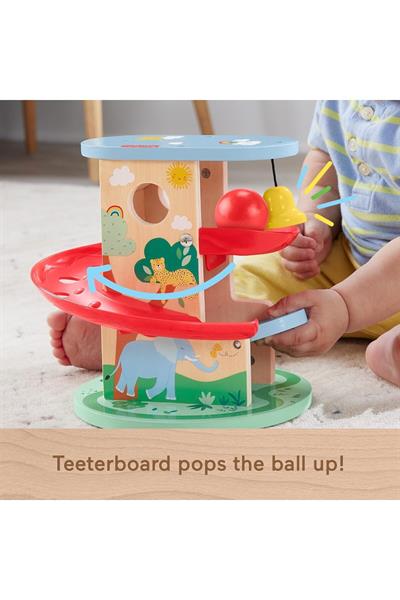 Fisher Price Ahşap Ağaçev Top Kaydırağı HXT92