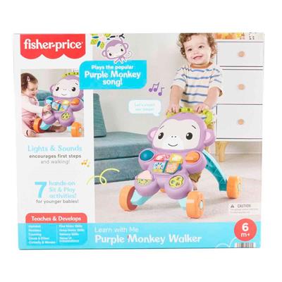 Fisher Price Sesli Işıklı Benimle Öğren Maymun Yürüteç JGW94