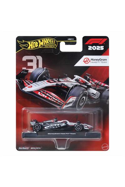 HOT WHEELS Premium Formula 1 Yarış Arabası Moneygram Haas F1 Team JKD78