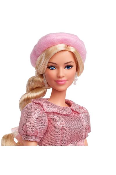 Barbie Pembe Bereli Barbie Bebek JBJ53