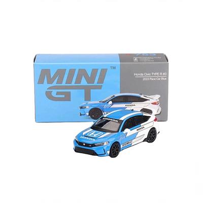 Mini GT 1/64 Honda Civic Type R 2023 Pace Car Blue MGT00753
