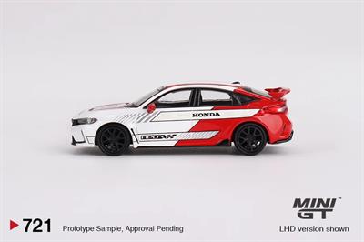 Mini GT 1/64 Honda Civic Type R 2023 Pace Car Whit MGT00721