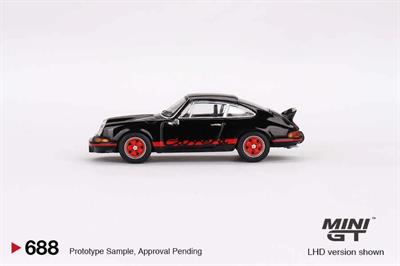 Mini GT 1/64 Porsche 911 Carrera RS 2.7 Black with MGT00688