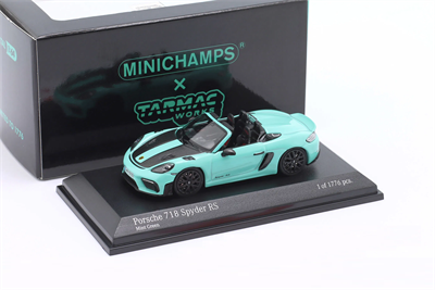 Tarmac 1/64 Porsche 718 Spyder RS Mint Green