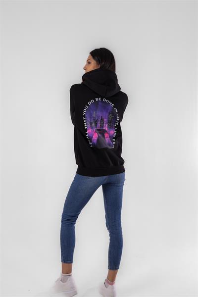 Texit Exvaild Black Unisex Hoodie