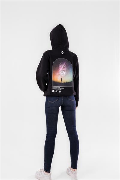 Texit No:6 Black Unisex Hoodie