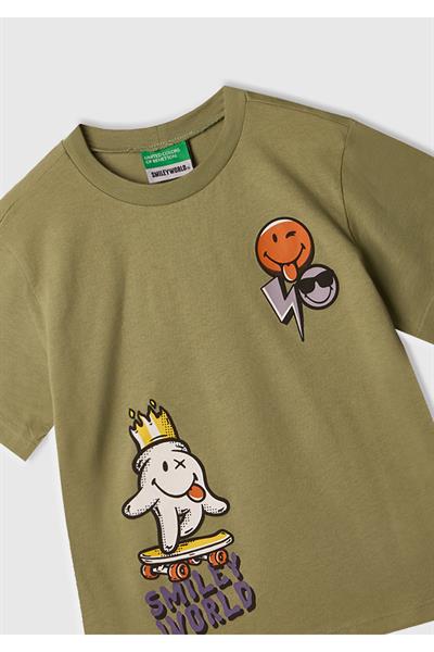 United Colors of Benetton Erkek Bebek Tshirt 10IH 1/6 Yaş